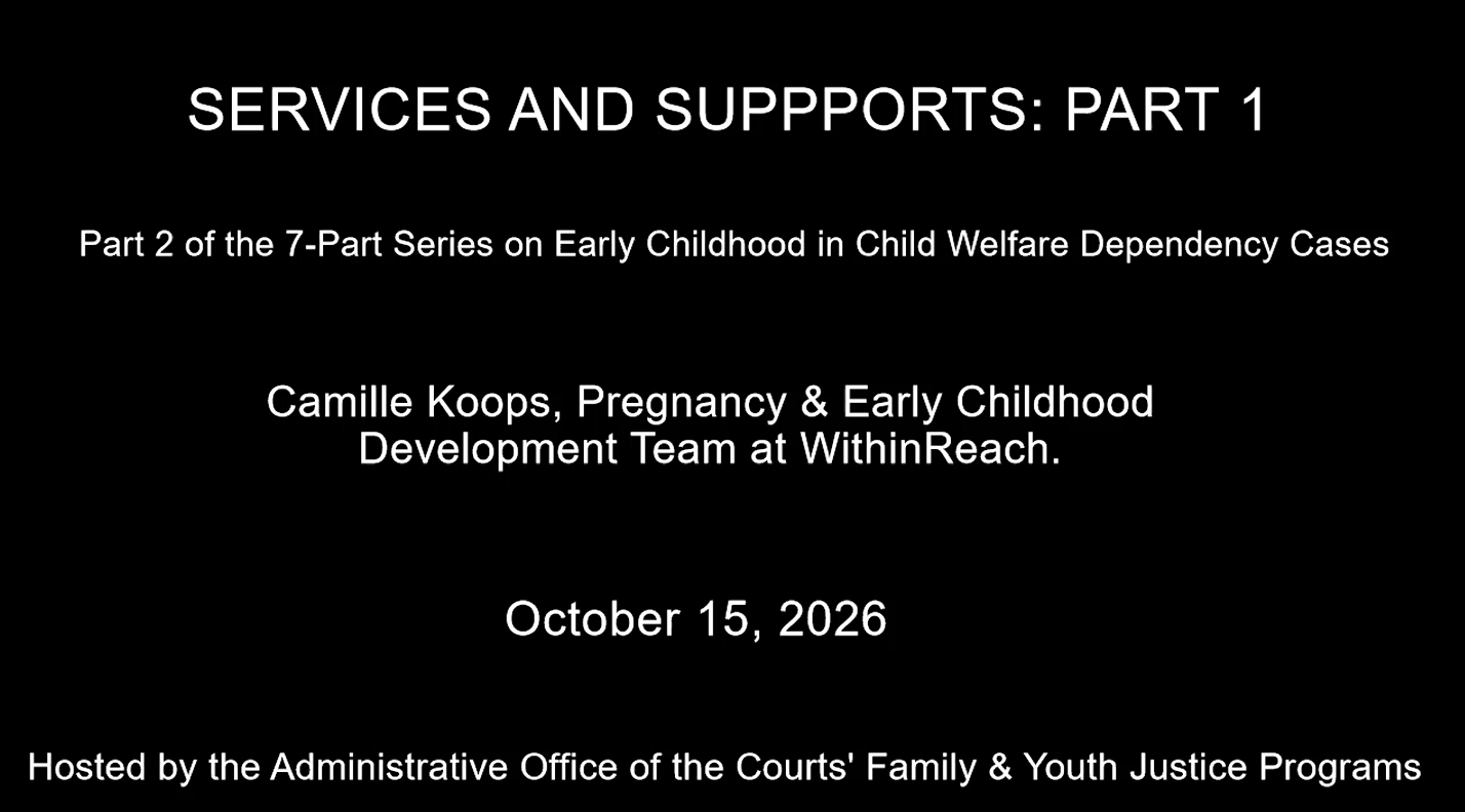 Services and Supports: Part 1